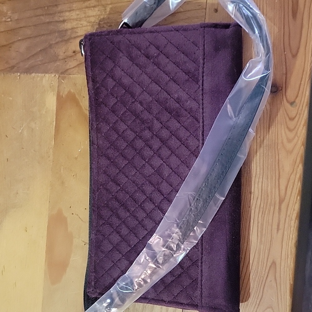 Vera Bradley Quilted Purple Wristlet - Picture 5 of 5